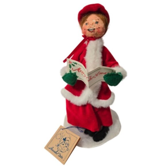 Annalee Dolls 1980s Vintage #7265 Christmas Caroler...